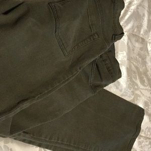 Dark green jeans